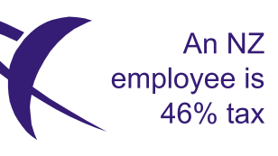 An NZ employee is 46% tax  An NZ employee is 46% tax